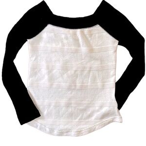 FREE PEOPLE➕WE THE FREE Baseball Knit Top NWOT